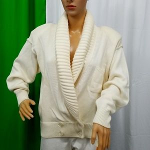 Sweater, vintage 100% cotton Liz Claiborne ivory color